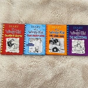 Diary of a Wimpy Kid - 4 books hardback